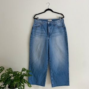 MADEWELL The Curvy Perfect Vintage Wide-Leg Cropped Jean